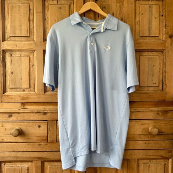 Men's Dunning Golf Large‎ (?) Chapel Hill Country Club Blue Polo Shirt - Picture 1 of 8